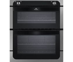 NEW WORLD NW701DO Electric Built-under Double Oven - Black & Stainless Steel