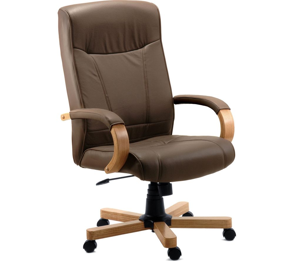 TEKNIK 85 Series 8511HLWBN Bonded-leather Reclining Executive Chair - Richmond Brown