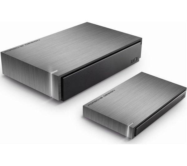 Buy LACIE Porsche Design Portable Hard Drive 1 TB, Grey Free