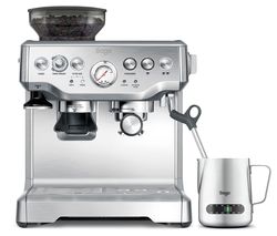 SAGE Barista Express BES875UK Bean to Cup Coffee Machine - Silver