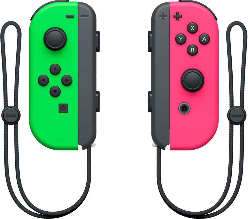 Switch Joy-Con Wireless Controllers - Neon Green & Neon Pink