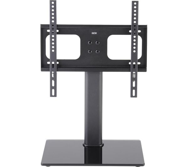 Ttap Tt64f 550 Mm Tv Stand With Bracket Black Glass Metal