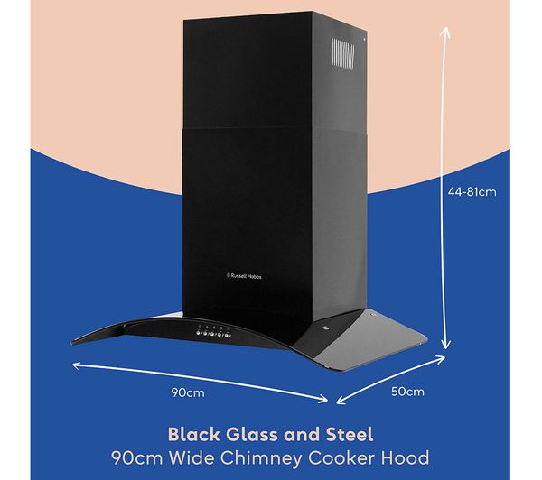 Russell Hobbs Rhgch901b Chimney Cooker Hood Black