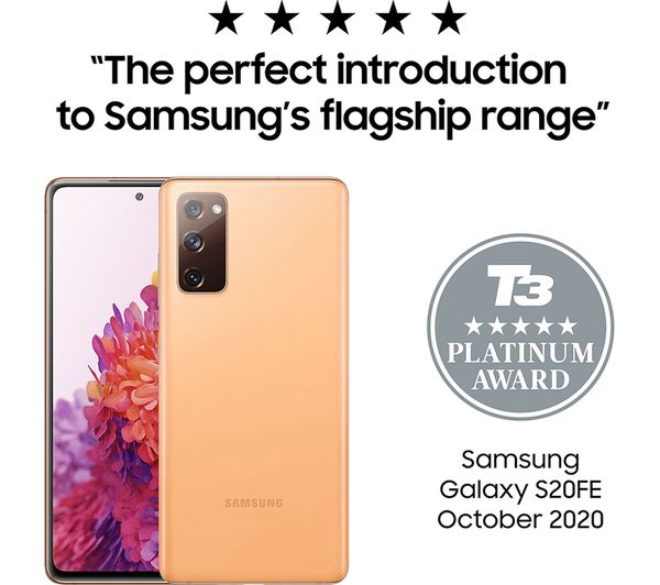 samsung galaxy s20 fe 128 gb cloud orange