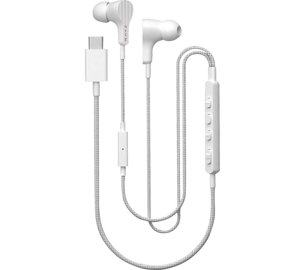 PIONEER Rayz Smart Noise-Cancelling USB Type-C Headphones - White
