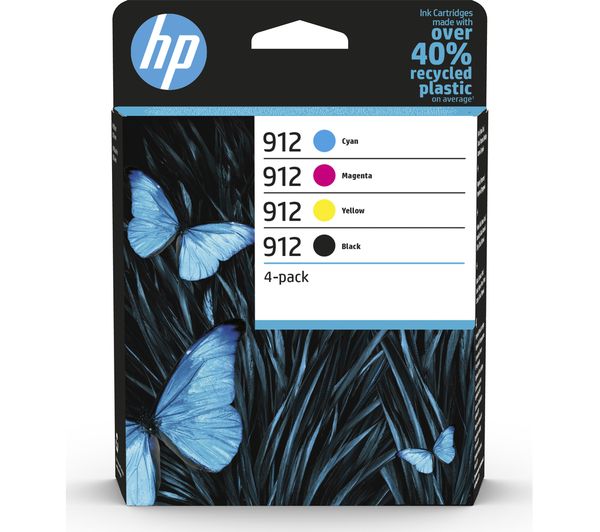 Image of HP 912 Original Cyan, Magenta, Yellow & Black Ink Cartridges - Multipack