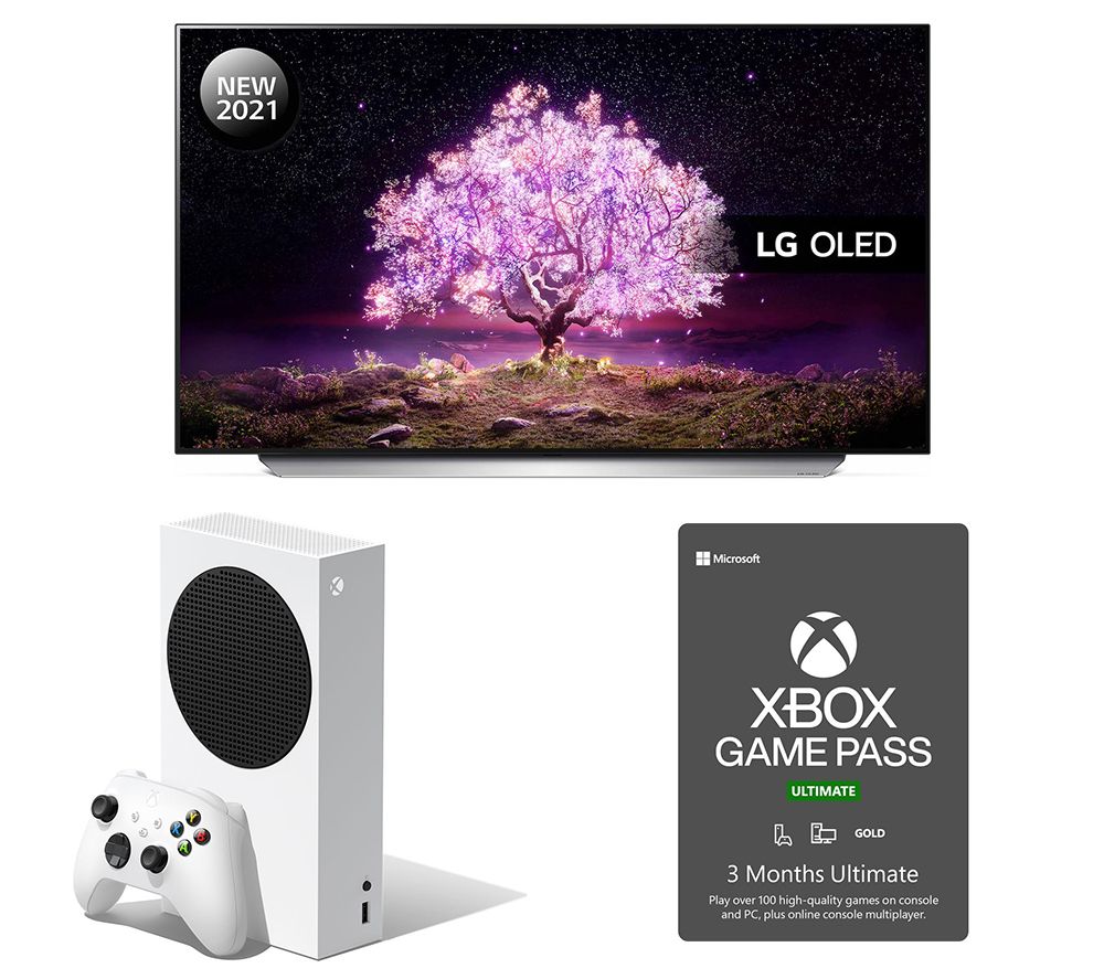 48 LG OLED48C14LB  Smart 4K Ultra HD OLED TV, Xbox Series S & 3 Month Game Pass Ultimate Bundle