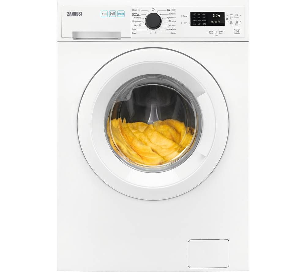 AutoAdjust ZWD76SB4PW 7 kg Washer Dryer - White