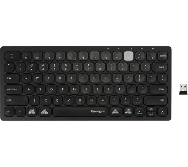 Kensington Multi Device Dual Wireless Compact Keyboard Black