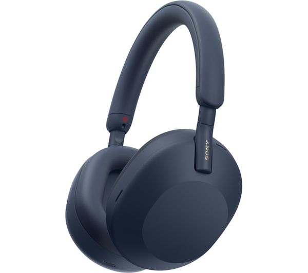 Image of SONY WH-1000XM5 Wireless Bluetooth Noise-Cancelling Headphones - Midnight Blue