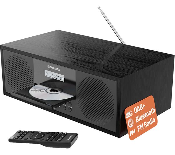 Oakcastle Dab500 Bluetooth All In One Stereo System Black