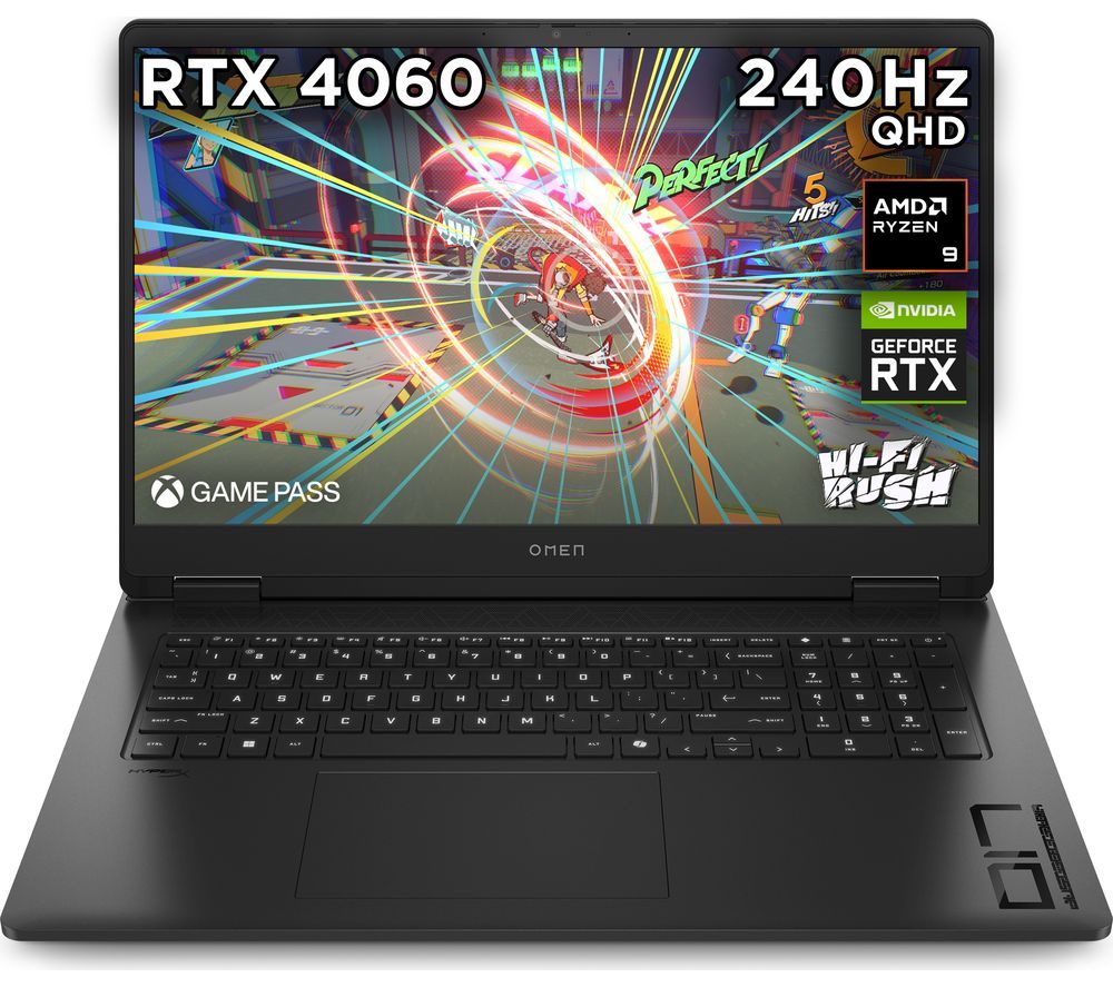 OMEN 17-db0509na 17.3" Gaming Laptop - AMD Ryzen 9, RTX 4060, 1 TB SSD