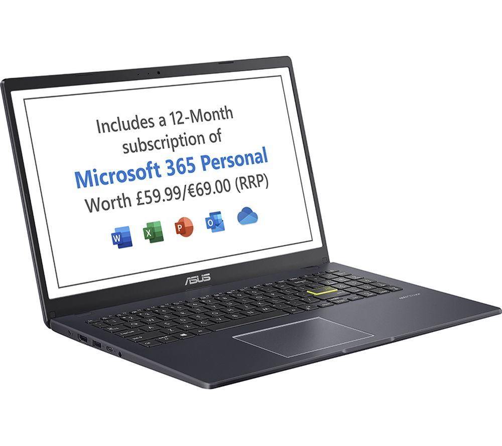 Vivobook Go 15 15.6" Laptop - Intel® Celeron®, 128 GB eMMC, Black