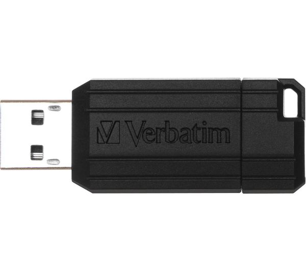VERBATIM PinStripe USB 2.0 Memory Stick - 32 GB, Black