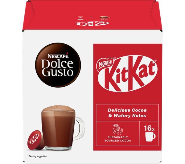 NESCAFE Dolce Gusto Kit Kat Hot Chocolate Pods - Pack of 16