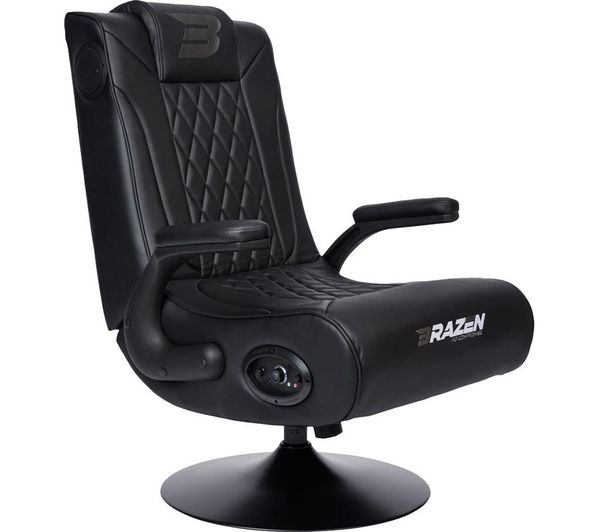 BRAZEN Emperor X 2.1 Elite Esports Wireless Bluetooth Gaming Chair - Black & Grey