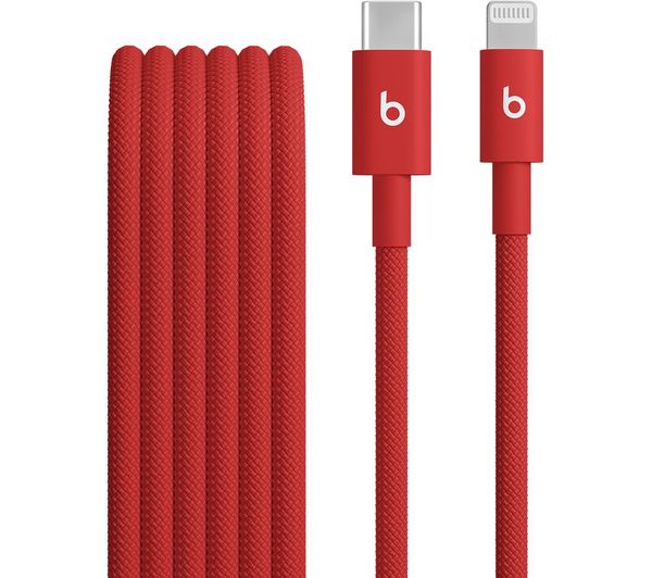Beats Usb C To Lightning Woven Cable 15 M Rapid Red