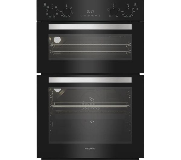 Hotpoint Dih 82g B Electric Double Oven Black