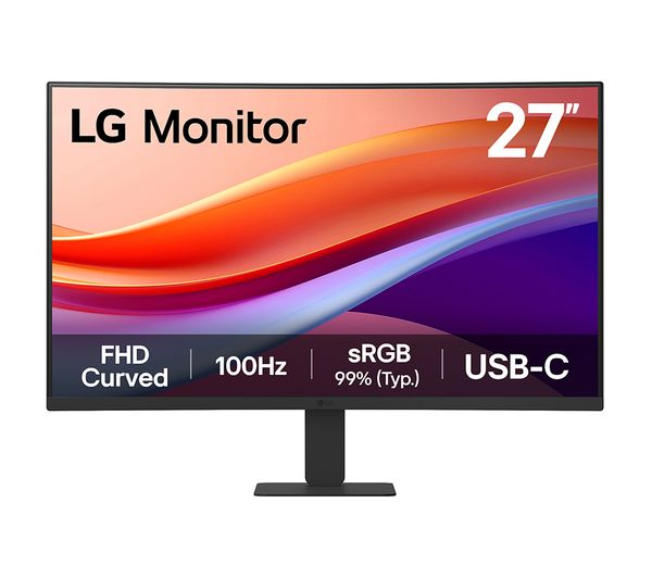 Lg 27u421a Baekq Full Hd 27 Curved Tft Lcd Monitor Black