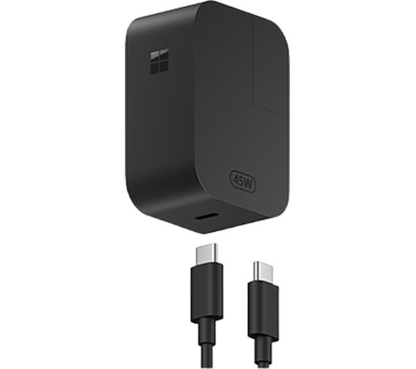 An image of MICROSOFT Surface 45 W USB Type-C Charger - 1.8 m