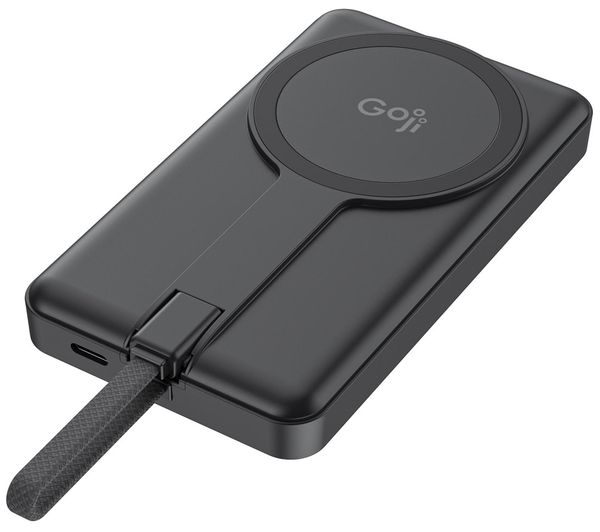 An image of GOJI G6P10MAG26C 10000 mAH Portable Magnetic Power Bank - Black