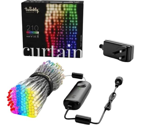 Twinkly Curtain Gen 25 Smart Rgbw Led String Lights 210 Leds