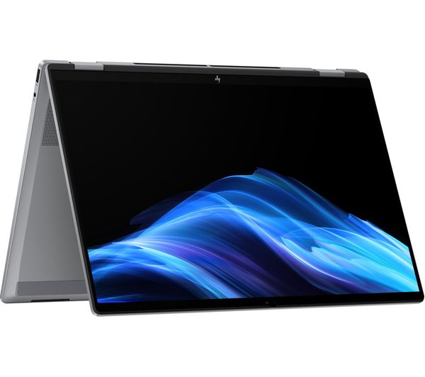 An image of HP OmniBook X Flip NGAI 16" 2 in 1 Refurbished Laptop - AMD Ryzen AI 5, 512 GB SSD, Meteor Silver (Excellent Condition)