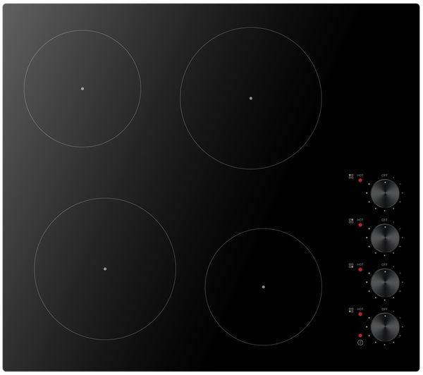 An image of LOGIK LCHOBKN26 59 cm Electric Ceramic Hob - Black