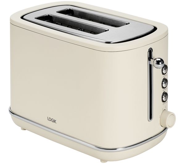 An image of LOGIK L02STC26 2-Slice Toaster - Cream