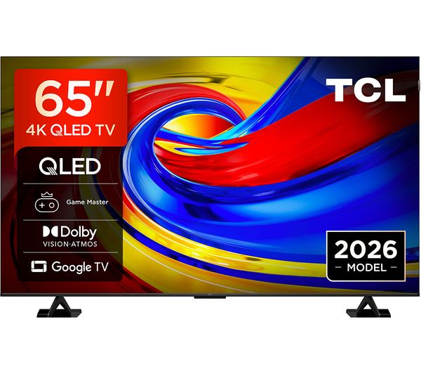 An image of TCL P7L 65" QLED 4K HDR Smart Google TV 2026 - 65P7L-UK