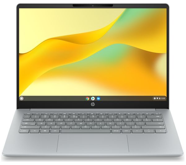 An image of HP 14a-nk0004nax 14" Chromebook - Intel® N150, 64 GB eMMC, Grey