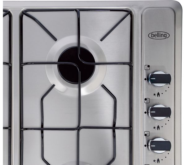 BELLING GHU60GE Gas Hob - Stainless Steel Fast Delivery | Currysie