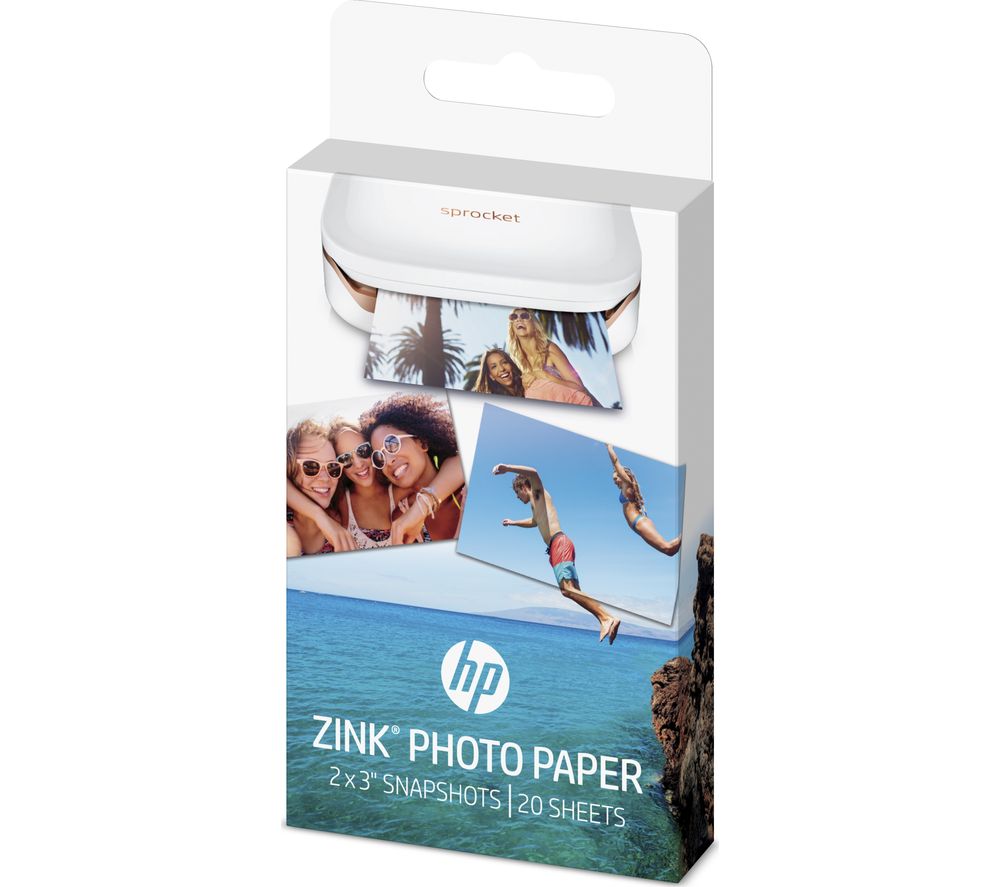 HP ZINK 50 x 76 mm Photo Paper for HP Sprocket - 20 Sheets