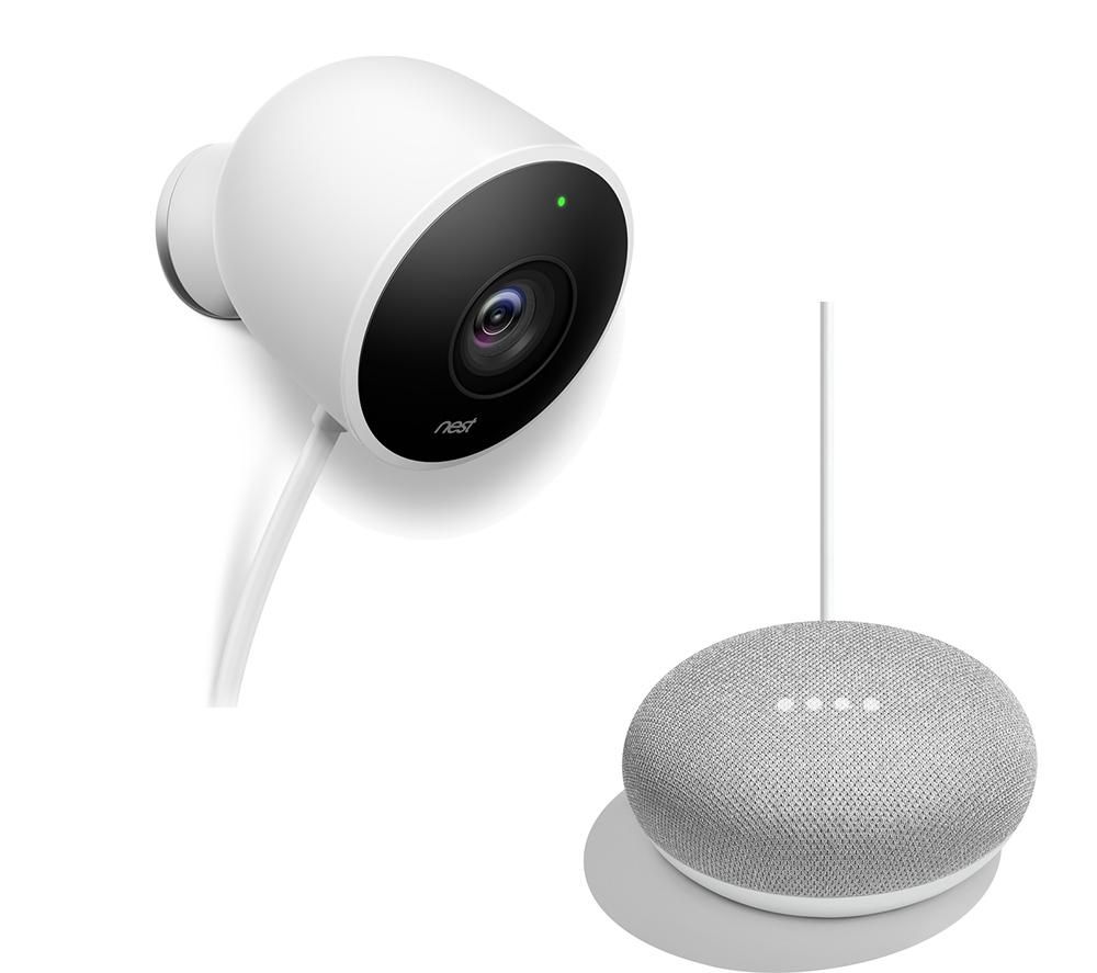 NEST Cam Outdoor Smart Security Camera & Home Mini Bundle review