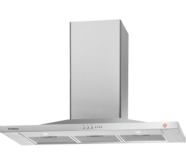DE DIETRICH DHP7912X Chimney Cooker Hood - Stainless Steel, Stainless Steel