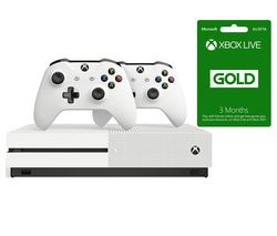 MICROSOFT Xbox One S, Wireless Controller & LIVE Gold Membership Bundle - 1 TB