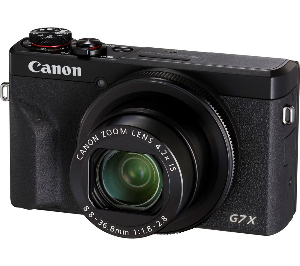 CANON PowerShot G7 X Mark III High Performance Compact Camera - Black, Black