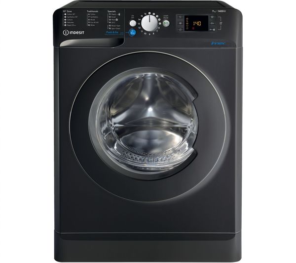 Image of INDESIT Innex BWE 71452K UK N 7 kg 1400 Spin Washing Machine - Black