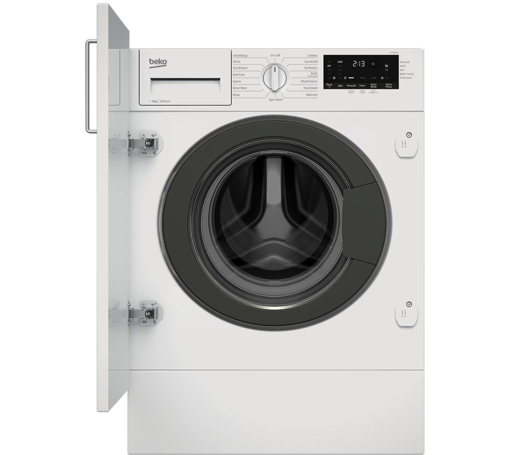 BEKO Pro RecycledTub WTIK84121 Integrated 8 kg 1400 Spin Washing Machine