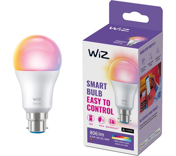 Wiz A60 Full Colour Smart Light Bulb B22
