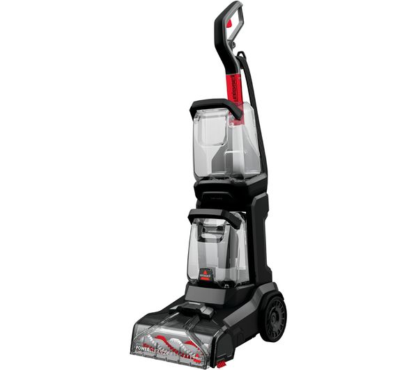 Image of BISSELL PowerClean 2X 3112E Upright Carpet Cleaner - Grey & Red