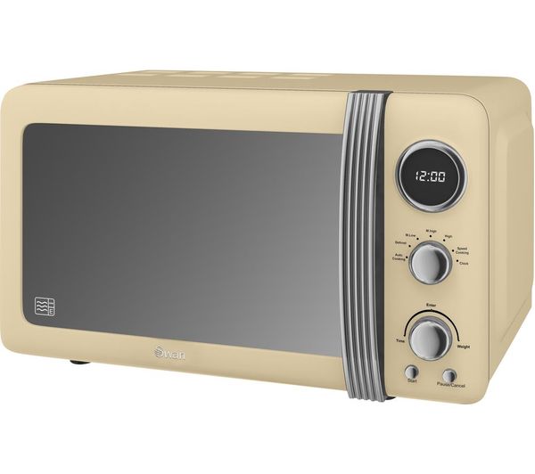 Swan Retro Sm22030cn Solo Microwave Cream