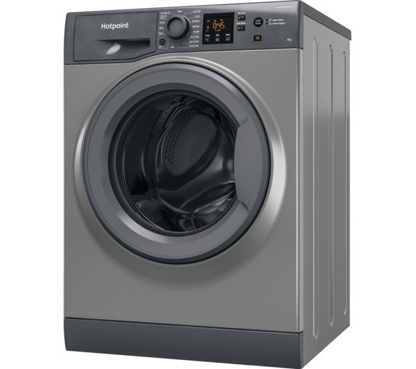 Image of HOTPOINT NSWR 845C GK UK N 8 kg 1400 Spin Washing Machine - Graphite