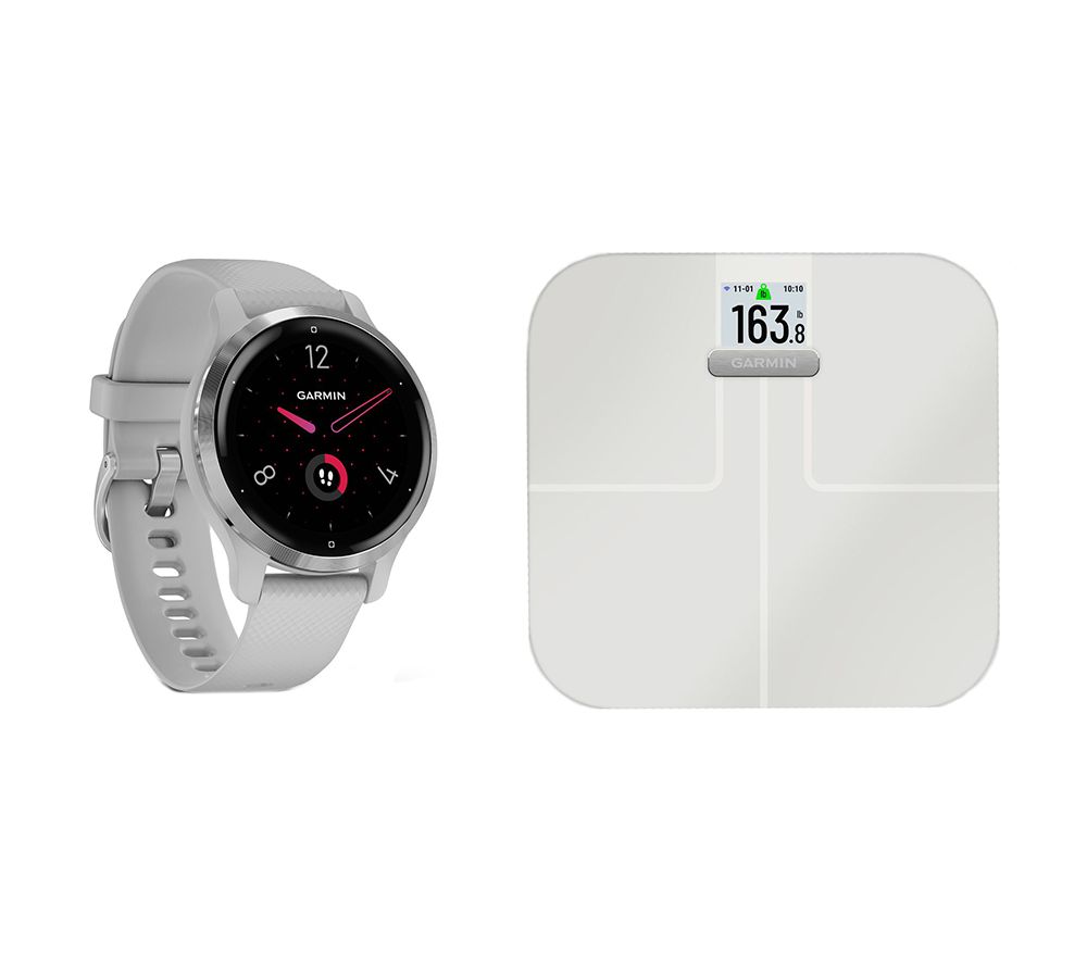 Venu 2S Smartwatch Grey & Index S2 Smart Scale Bundle