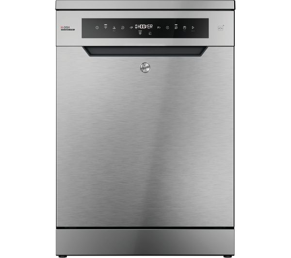 Hoover H Dish 600 H6f6b4s1pxuk 80 Full Size Wifi Enabled Dishwasher Stainless Steel
