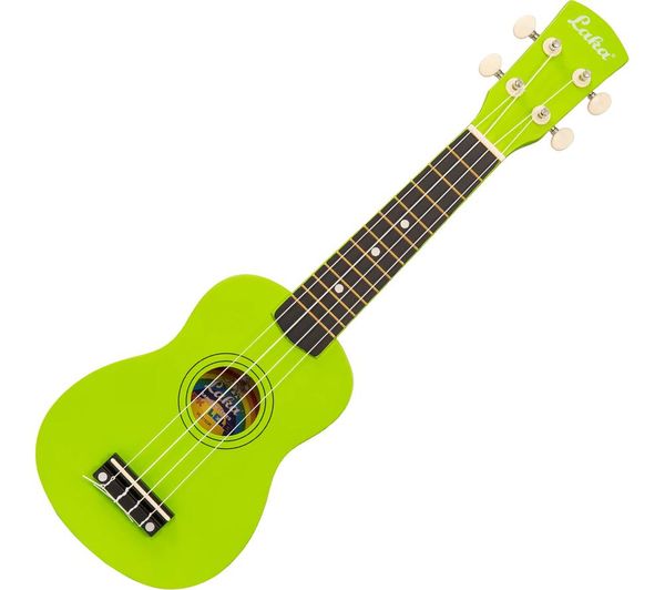 Laka Rainbow Series Soprano Ukulele Green