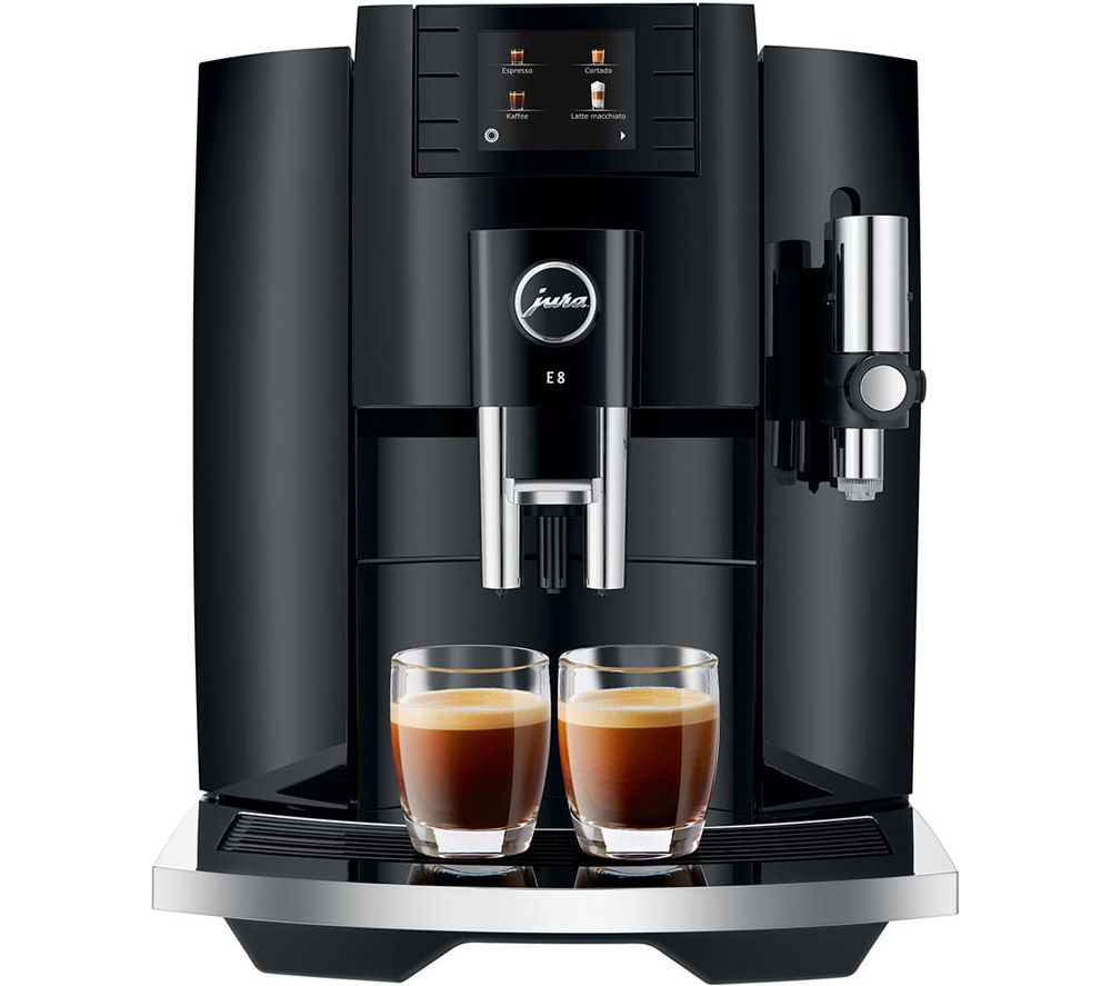 E8 Smart Bean to Cup Coffee Machine - Piano Black