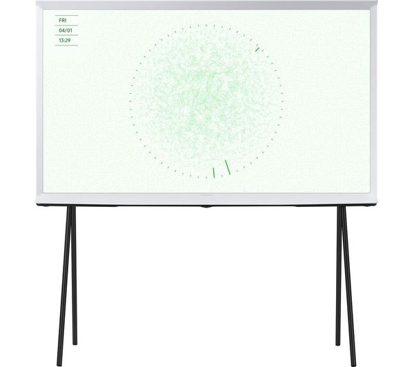 Samsung The Serif Qe55ls01dauxxu 55 Smart 4k Ultra Hd Hdr Qled Tv With Bixby Amazon Alexa Cloud White