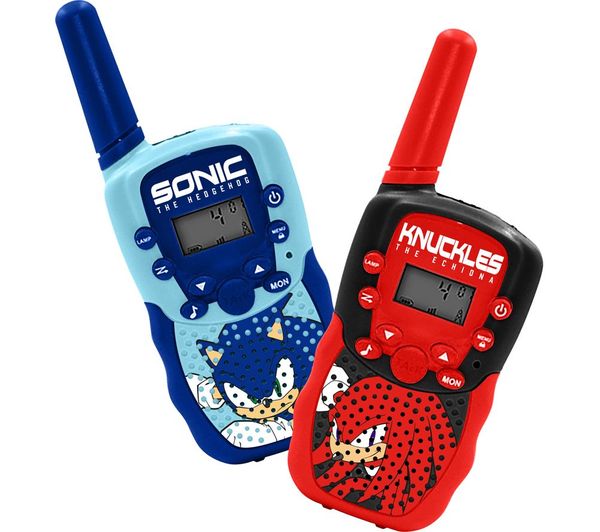 Otl Sh1212 Sonic The Hedgehog Walkie Talkie Set Blue Red