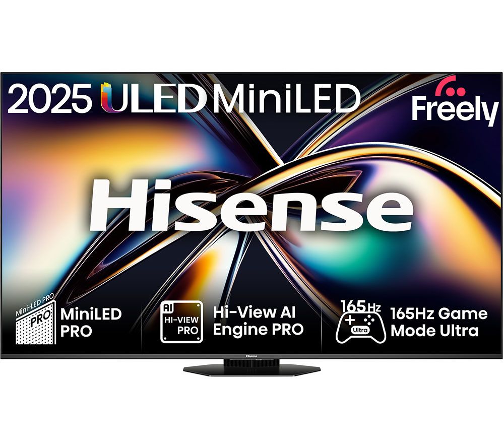 U8Q 55" Mini LED 4K 165Hz Smart AI TV with Freely - 55U8QTUK